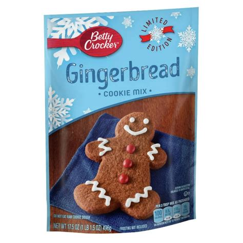 Amazon.com : Betty Crocker Cookie Mix, Gingerbread, 17.5 oz : Grocery ...