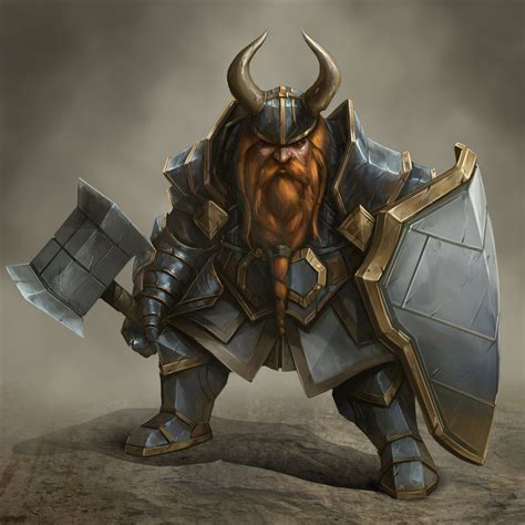Dwarf Battle Instructor, Joshua Carrenca | Fantasy dwarf, Dwarf fighter ...