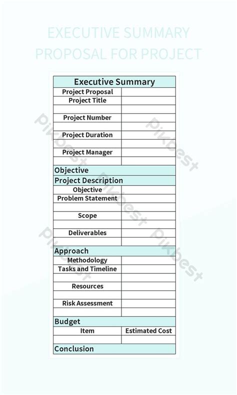 Proposal Executive Summary Examples 的图像结果