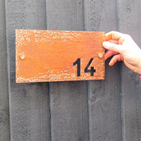 Metal House Number Signs