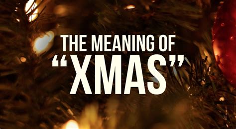A Moment in History: The Meaning of "Xmas" - FISM TV
