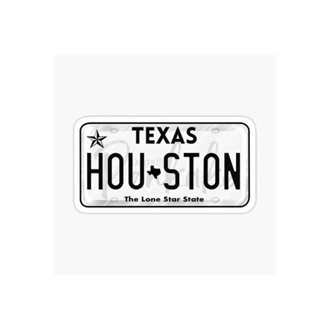 Houston| Texas| License Plate | Texas Sticker| Cup Stickers| Laptop ...