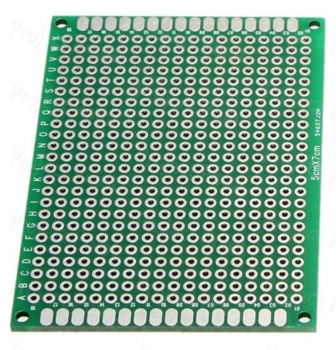 FR-4 Double Side Dot Matrix PCB, 5x7cm, Small Size PCB, Perforated ...