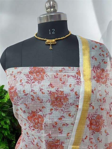 Leheriya Exclusive Kota Doria Block Printed 3 pc Salwar Suit - Leheriya.com