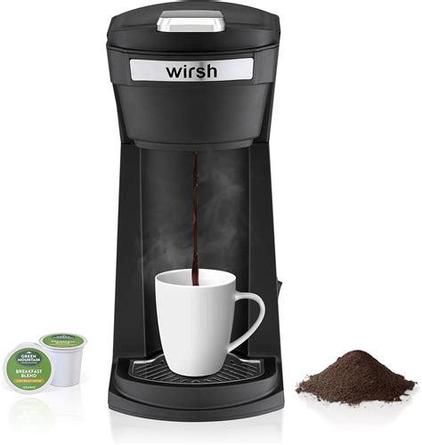 Amazon.com: wirsh Single Serve Coffee Maker, 2 in 1 Instant Coffee ...