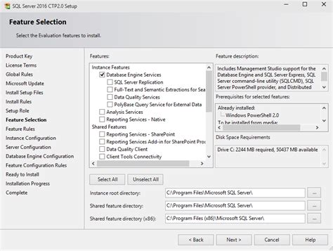 Image result for Feature Selection in SQL Server Installation