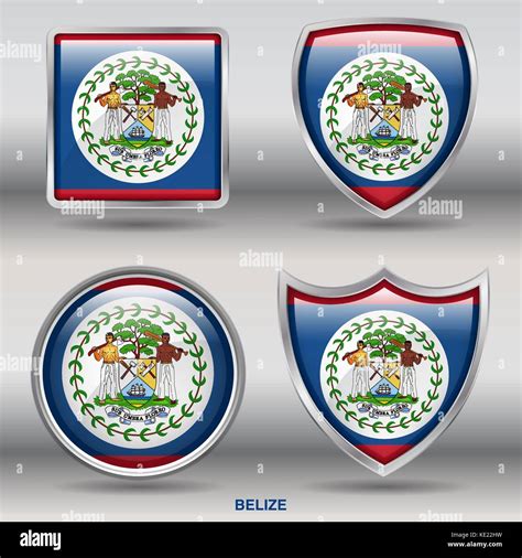 Belize national flag hi-res stock photography and images - Alamy