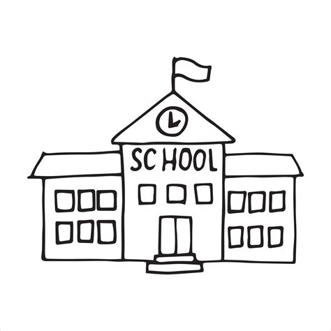 How To Draw A School at Timothy Greenwell blog