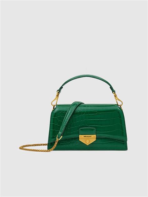 Buy Green Hannah Crossbody Bag Online- Miraggio