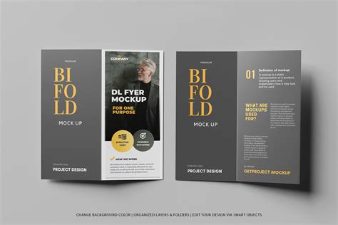 6 Dl Bi-Fold Brochure Mockup – MasterBundles