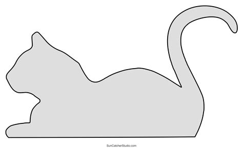 Printable Cat Silhouette Free