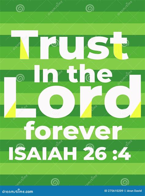 Los Versos Bíblicos En Inglés Confianza En El Señor Para Siempre Isaías ...