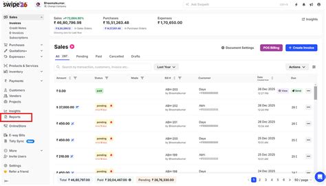 How to download bill-wise item purchase report on web? - Reports - Swipe