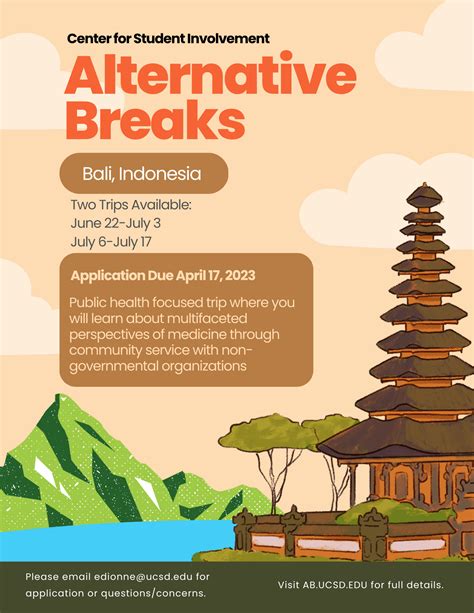 Alternative Breaks Trip to Bali, Indonesia! : r/UCSD