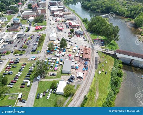 Aerial View of the 2023 Lurch Festival in Philippi West Virginia ...