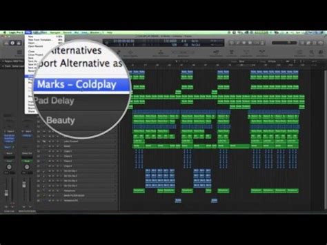 Logic Pro X - Using Alternatives to Save Different Versions of a Mix ...