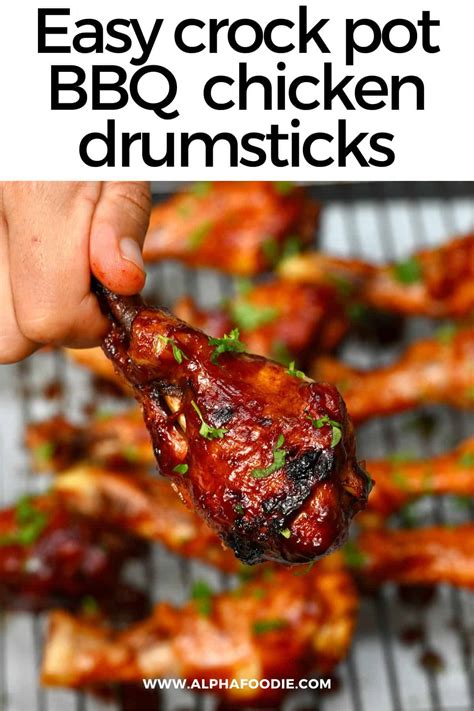 Easy Crock Pot Chicken Drumsticks - Alphafoodie