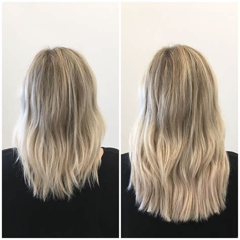 Before and After Halo Couture Extensions | For more looks like this ...