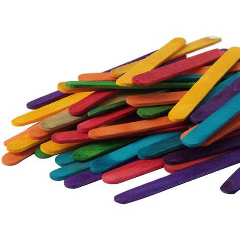 Colorful Popsicle Sticks For crafts Large Color Cr... – Grandado