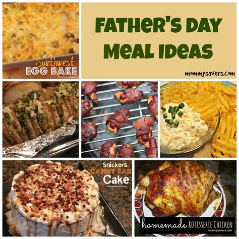 Father's Day Meal Ideas - Mommysavers