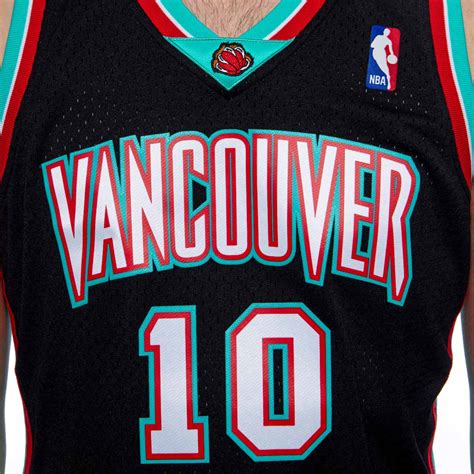 Mitchell & Ness Vancouver Grizzlies #10 Mike Bibby black Swingman ...