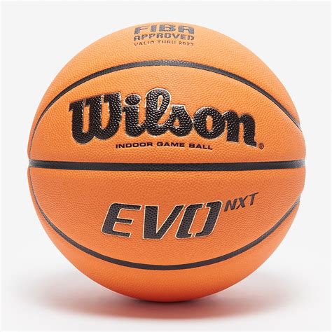 Wilson EVO NXT FIBA Official Game Ball - Size 6 - Orange - Basketballs ...