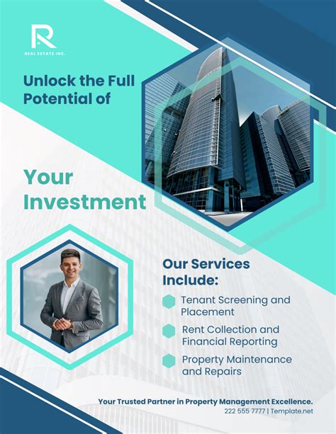 Free Property Management Services Flyer Template to Edit Online