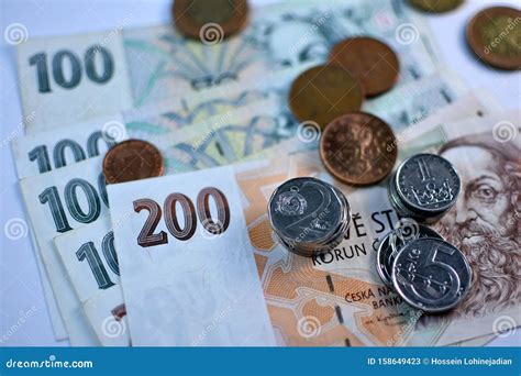 Close Up Czech Koruna Currency, Czech Republic Stock Image - Image of ...