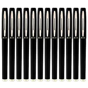 Ansi Baoke Gel Ink Roller Pen 0.7mm - 12 (Black) : Amazon.in: Office ...