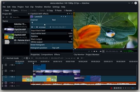 Kdenlive video editor
