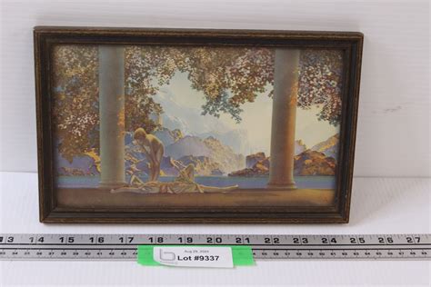 Framed Maxfield Parrish " Daybreak" Print - 10" x 6" - Bodnarus ...