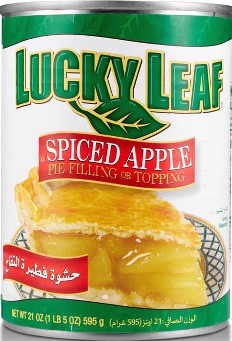 LUCKY LEAF SPICED APPLE PIE FILLING 21oz - OPTC