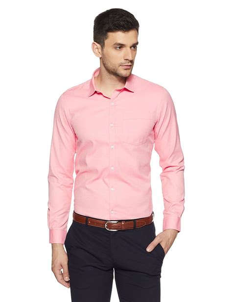Buy Excalibur by Unlimited Men's Solid Regular Fit Formal Shirt ...