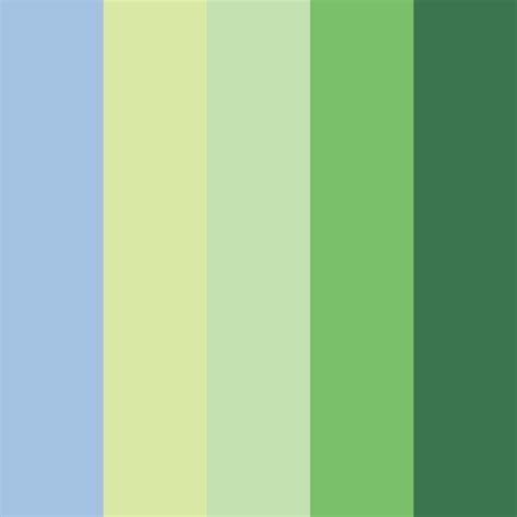 Light Blue and Green Color Palette - ColorDrop