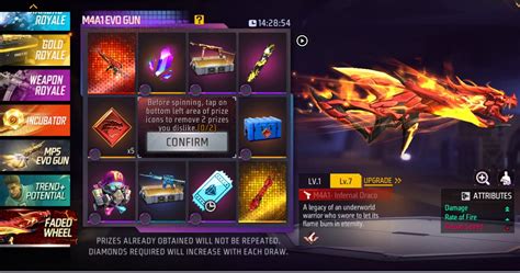 How to get mythic Infernal Draco M4A1 in Free Fire MAX today