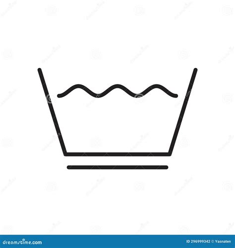 Machine Wash Permanent Press Symbol. Washing Clothes Instructions Label ...