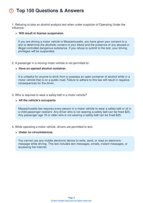 FREE Massachusetts Permit Test 11 - Real 2026 DMV Test Questions
