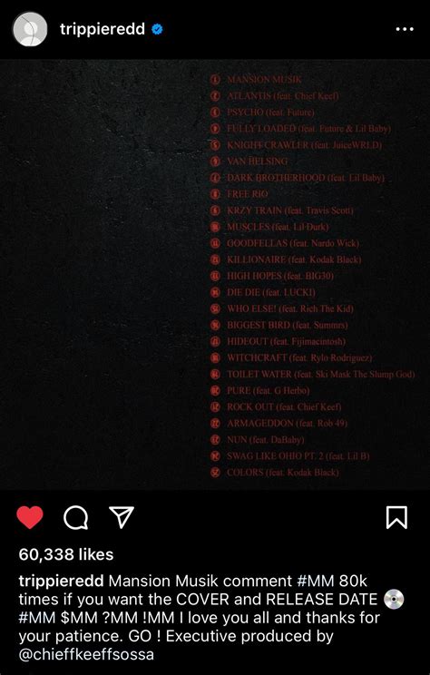 Trippie Redds new album is executive produced by sosa : r/ChiefKeef