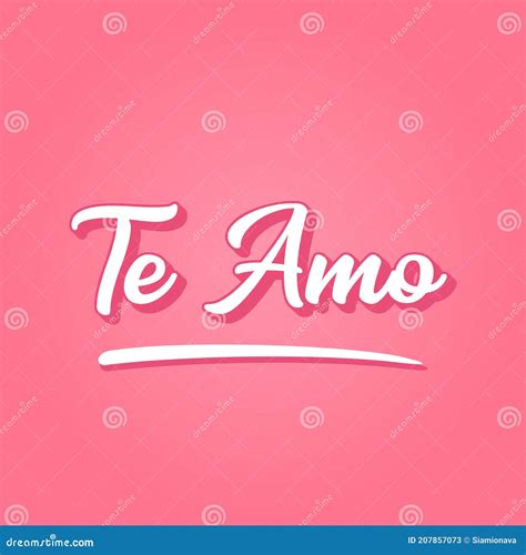 Hand Sketched Te Amo Spanish Quote, Meaning I Love You. Romantic ...