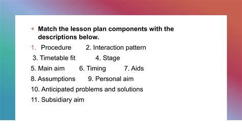 Lesson Plan Components 的图像结果