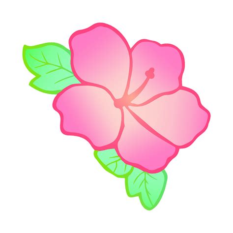 Pink Hawaiian Flowers Clip Art