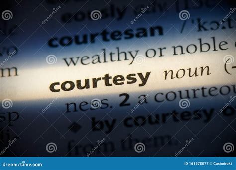Courtesy Meaning