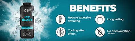 Beardo Ice Blast Talc powder for men | INSTANT ICY COOLING Talcum ...