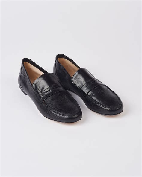 Black Leather Loafers For Men