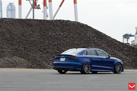 2015 Audi S3 Sedan Stanced on Vossen Wheels - autoevolution