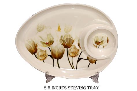 Buy EUREKA HL STYLISH OVAL CHIP & DIP MELAMINE TRAY-9" Online at Low ...