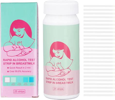 Amazon.com: Breast Milk Alcohol Dip Test,Accurate Fast Breastmilk Detect Strips with Bottle for ...