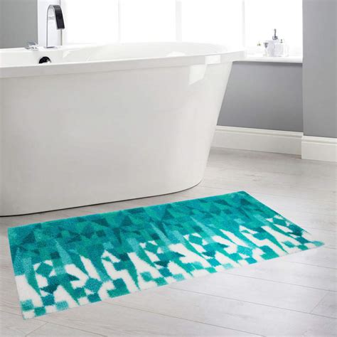 Buy Home Centre Mekong Geometric Print Rectangular Anti-Slip Bath ...