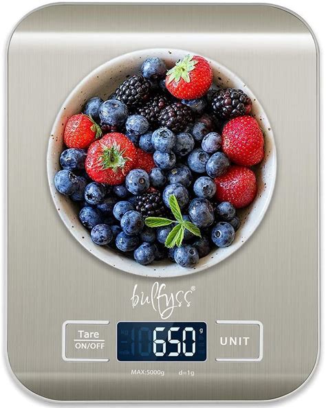 URBANFIX Stainless Steel Digital Kitchen Weighing Scale & Food Weight ...
