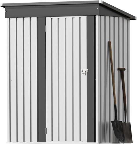 Greesum 5×3 FT Outdoor Storage Shed, Metal Storaged Sheds Without Floor ...